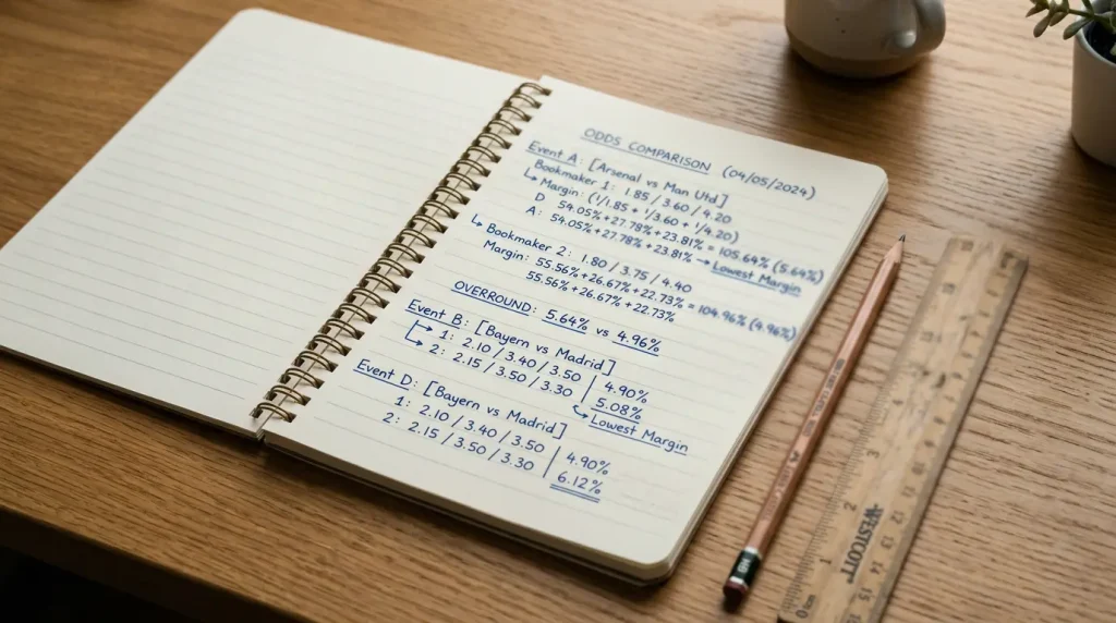 Calcul de la marge du bookmaker sur les combats de boxe avec formule et exemples